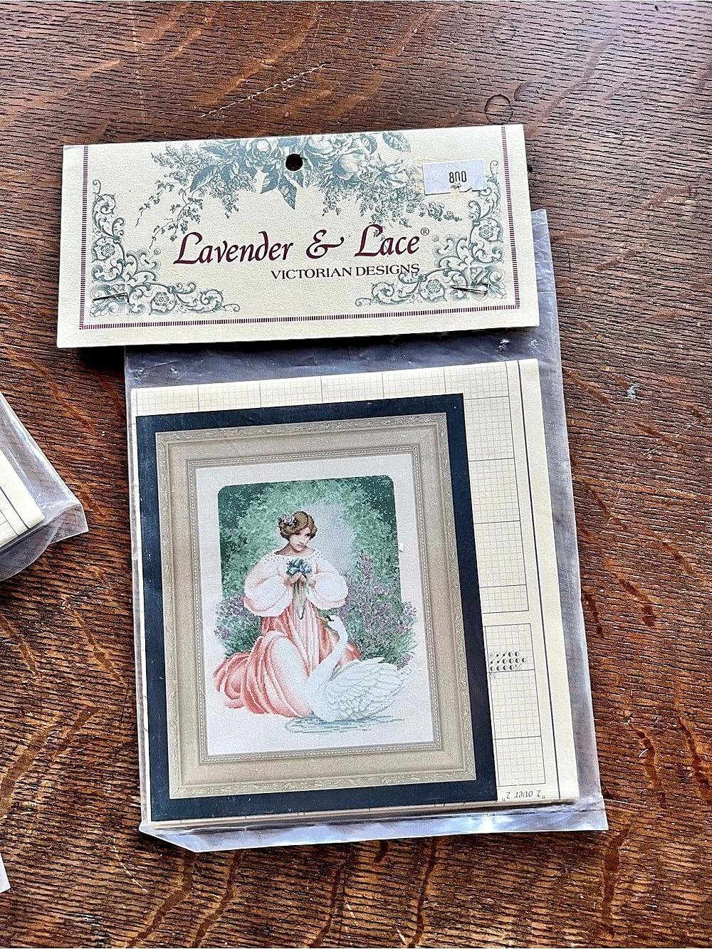 Lavender & Lace Lady Claire Cross Stitch Pattern NWT
